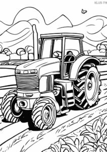 Kolorowanki traktor